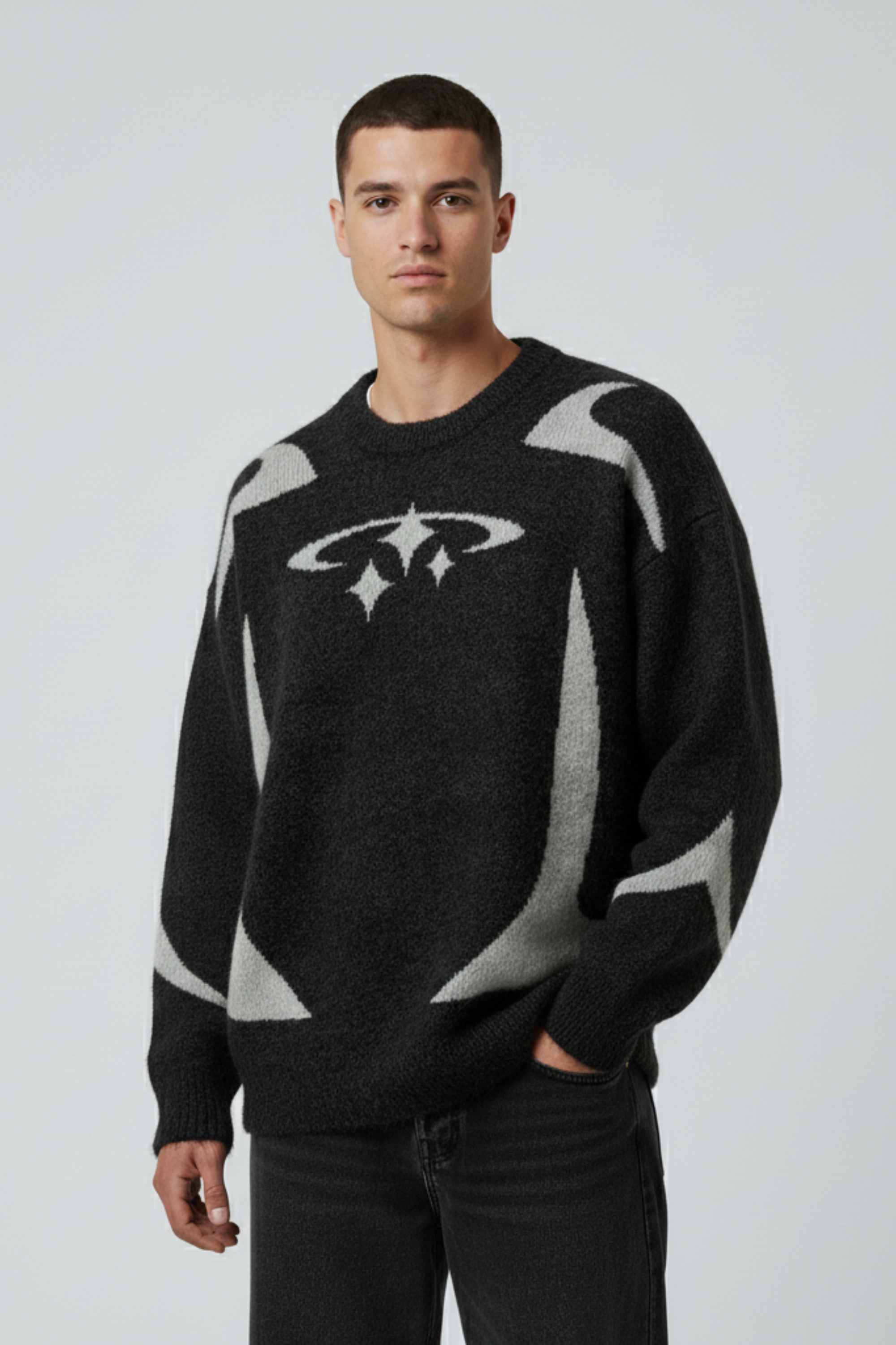 Oversized Y2K Knit Sweater – Life Of Streetwear