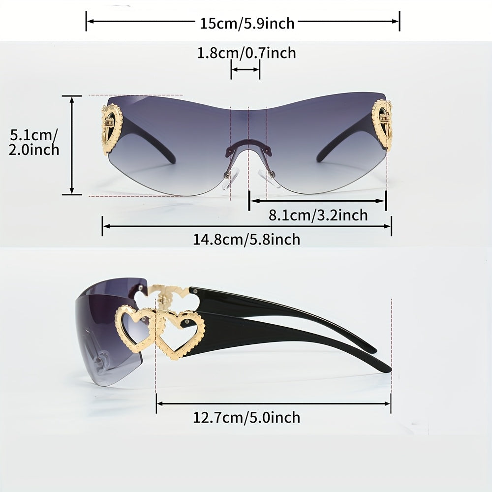 1pc of Large frame Y2K glasses