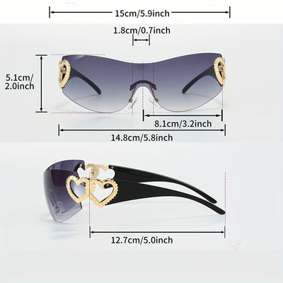 1pc of Large frame Y2K glasses