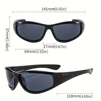 2024 Trendy Y2K Wrap-Around Fashion Glasses