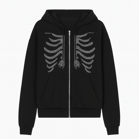 LifeOfStreetwear | Women’s Black Y2K Zip Up Hoodie