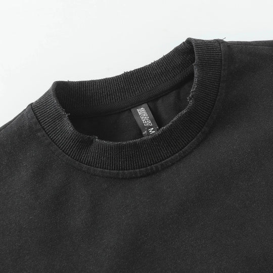 Grunge Mock Layered Top – Men's Relaxed Long Sleeve T-Shirt