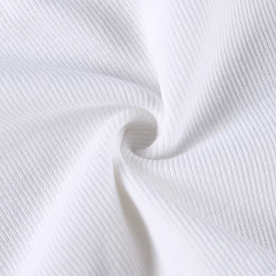 LifeOfStreetwear | Women’s Asymmetrical White Crop Top – Y2K Style