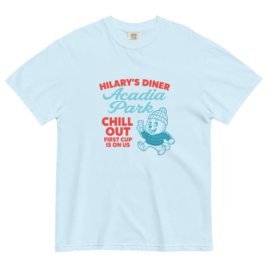 Hilary's Diner Graphic Tee – Men's Heavyweight Cotton T-Shirt