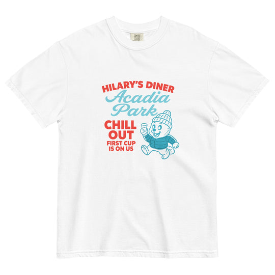 Hilary's Diner Graphic Tee – Men's Heavyweight Cotton T-Shirt