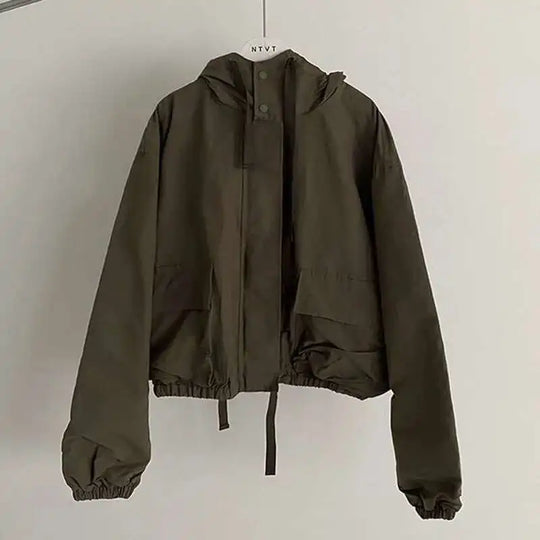 Baggy Cargo Jacket – Men's Hooded Boxy Coat
