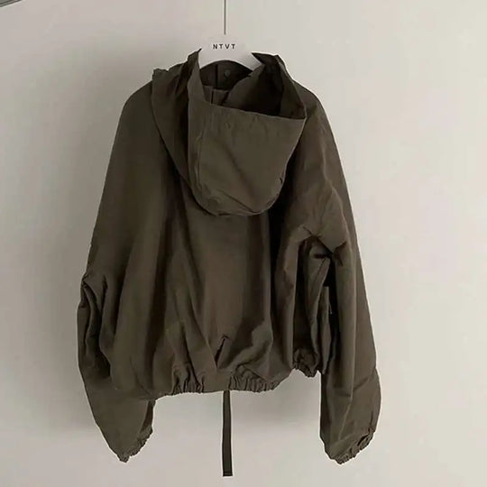 Baggy Cargo Jacket – Men's Hooded Boxy Coat
