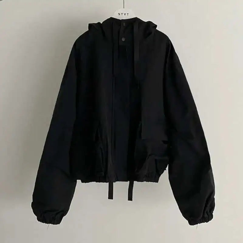 Baggy Cargo Jacket – Men's Hooded Boxy Coat