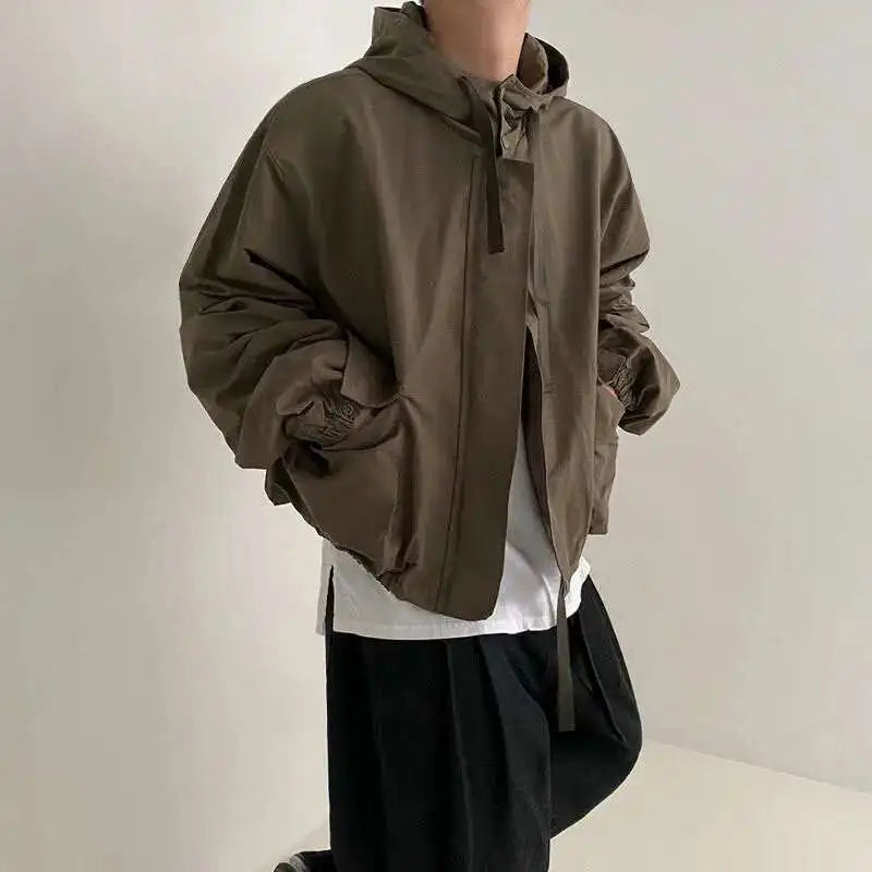 Baggy Cargo Jacket – Men's Hooded Boxy Coat