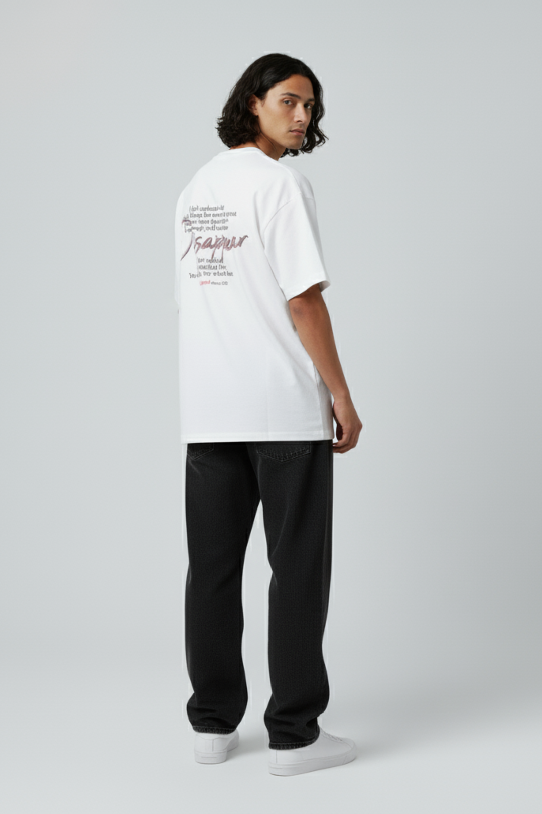 LifeOfStreetwear | Men’s Oversized Graphic White T-Shirt