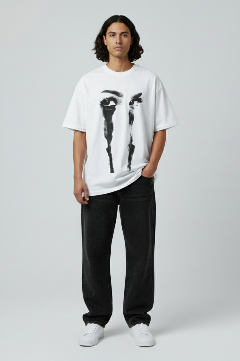 LifeOfStreetwear | Men’s Oversized Graphic White T-Shirt