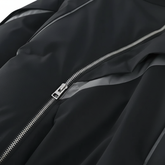 LifeOfStreetwear | Men’s Black Puffer Jacket Asymmetrical