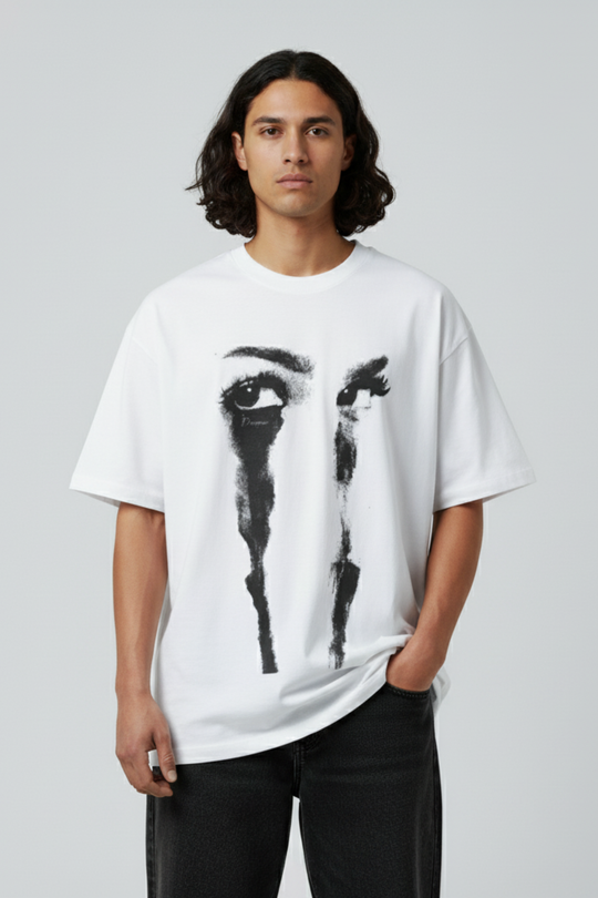LifeOfStreetwear | Men’s Oversized Graphic White T-Shirt