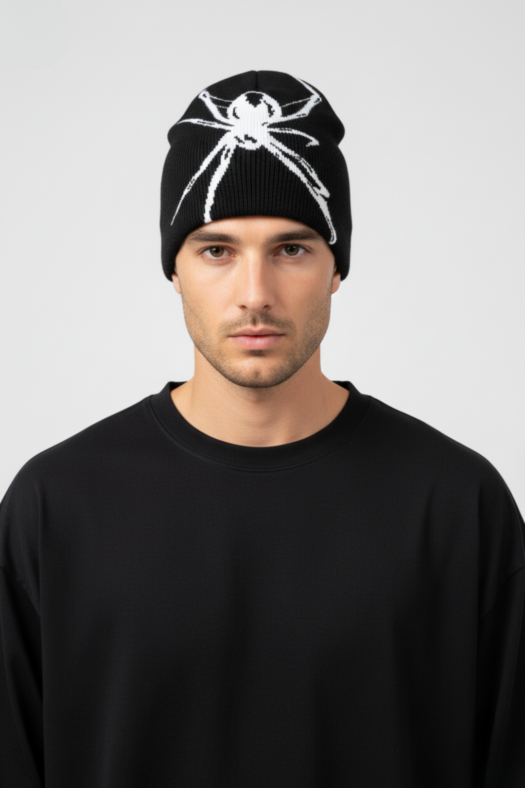 LifeOfStreetwear | Black Y2K Spider Web Beanie