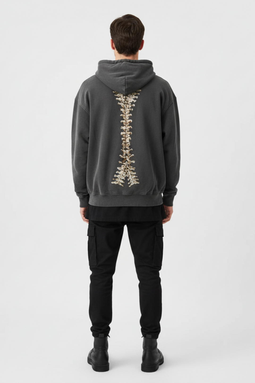 LifeOfStreetwear | Men’s Gray Y2K Skeleton Zip Up Hoodie
