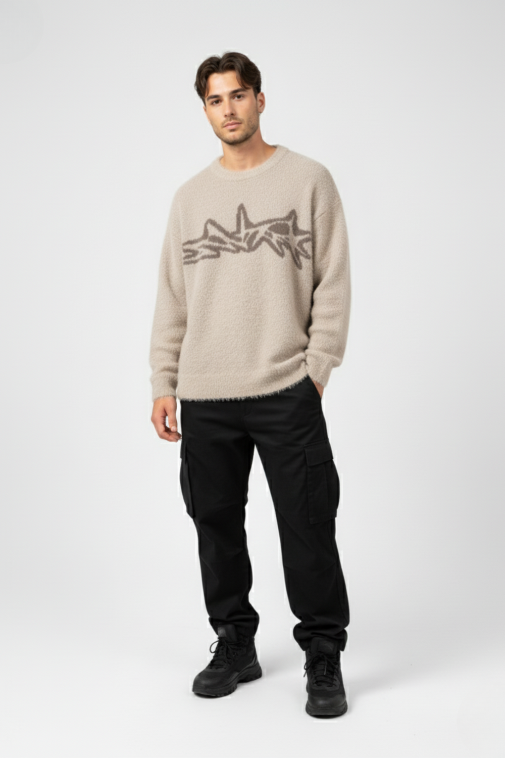 LifeOfStreetwear | Men’s Oversized Y2K Knit Sweater