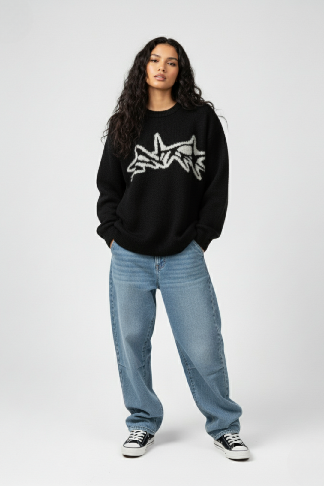 LifeOfStreetwear | Men’s Oversized Y2K Knit Sweater