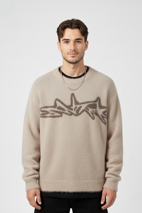 LifeOfStreetwear | Men’s Oversized Y2K Knit Sweater
