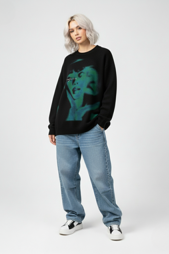 LifeOfStreetwear | Men’s Black Graphic Long Sleeve Shirt