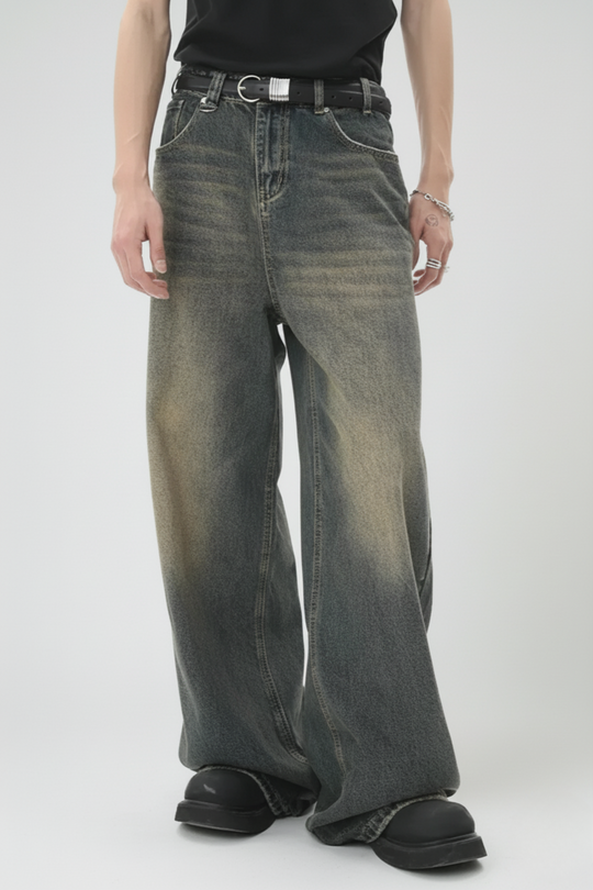 LifeOfStreetwear | Men’s Baggy Black Washed Denim Jeans