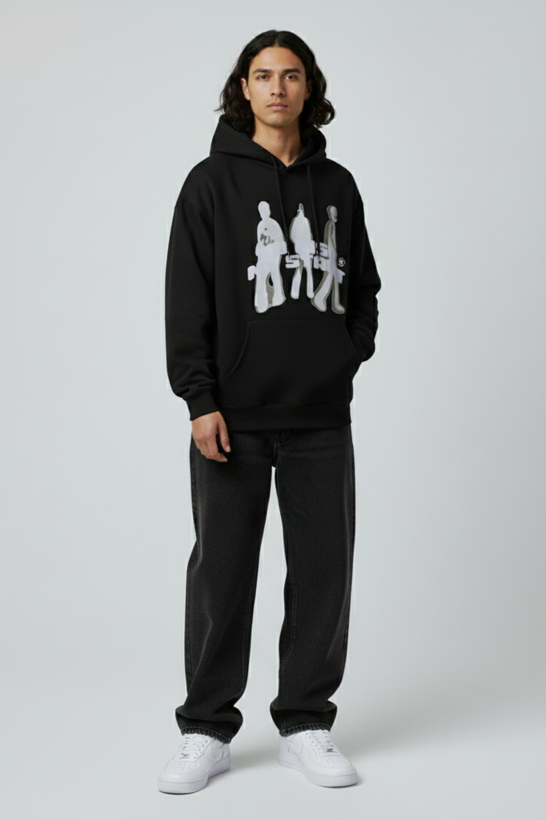 LifeOfStreetwear | Men’s Oversized Black Hoodie