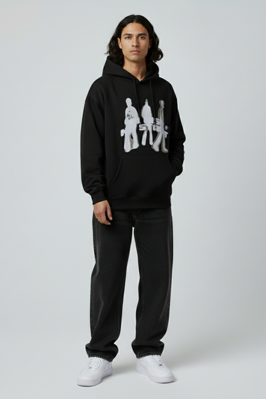 LifeOfStreetwear | Men’s Oversized Black Hoodie