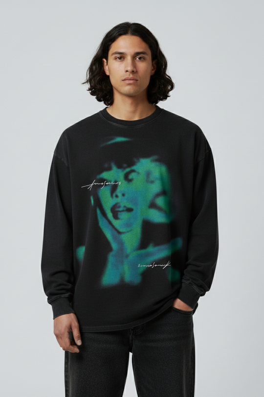 LifeOfStreetwear | Men’s Black Graphic Long Sleeve Shirt