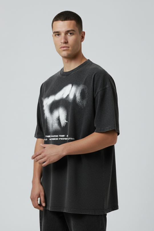 LifeOfStreetwear | Men’s Black Graphic Oversized T-Shirt