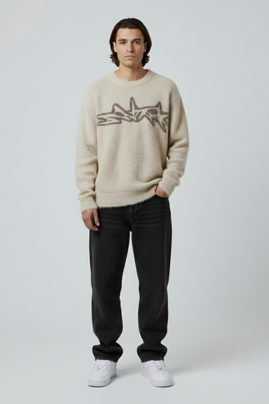 LifeOfStreetwear | Men’s Oversized Y2K Knit Sweater