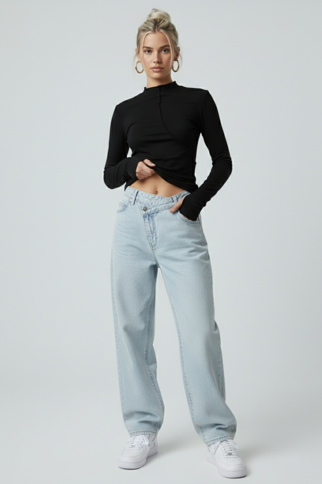 LifeOfStreetwear | Women’s Y2K Turtleneck Long Sleeve Shirt