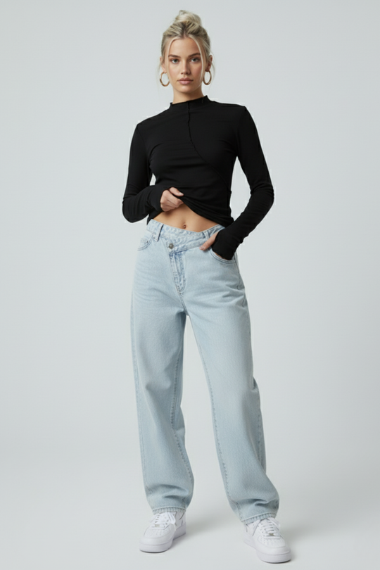 LifeOfStreetwear | Women’s Y2K Turtleneck Long Sleeve Shirt