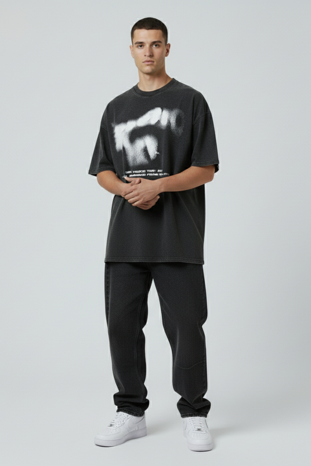 LifeOfStreetwear | Men’s Black Graphic Oversized T-Shirt