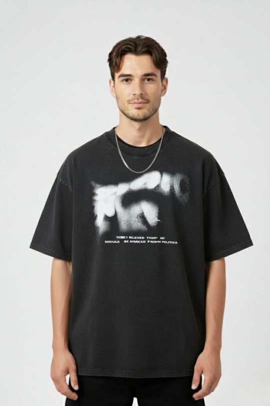 LifeOfStreetwear | Men’s Black Graphic Oversized T-Shirt