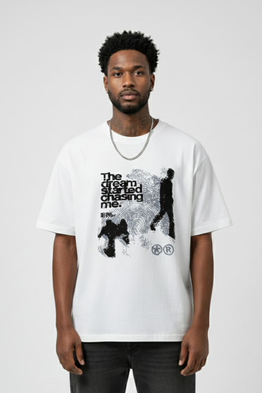 LifeOfStreetwear | Men’s White Graphic Oversized T-Shirt