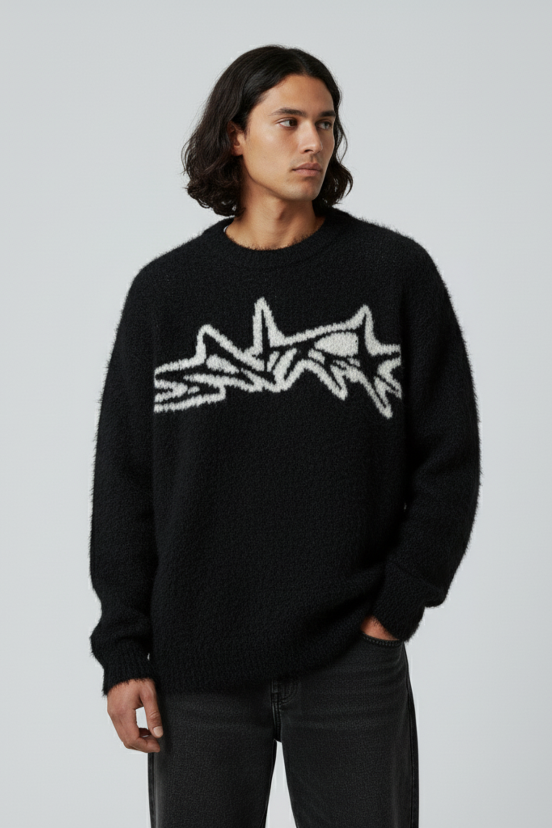 LifeOfStreetwear | Men’s Oversized Y2K Knit Sweater