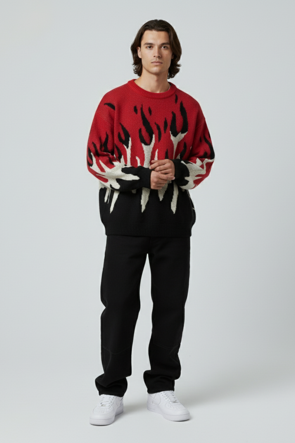LifeOfStreetwear | Men's & Women's Knitted Flame Sweater