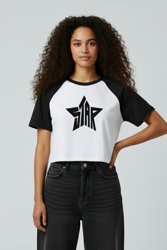 LifeOfStreetwear | Women’s Y2K Star Crop Top