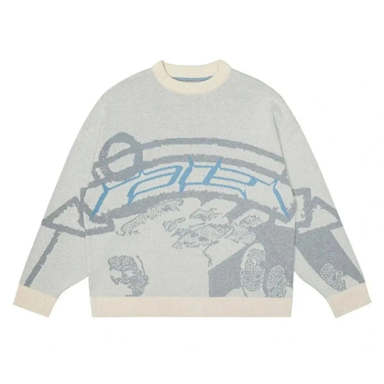 LifeOfStreetwear | Women’s Oversized Knit Striped Sweater