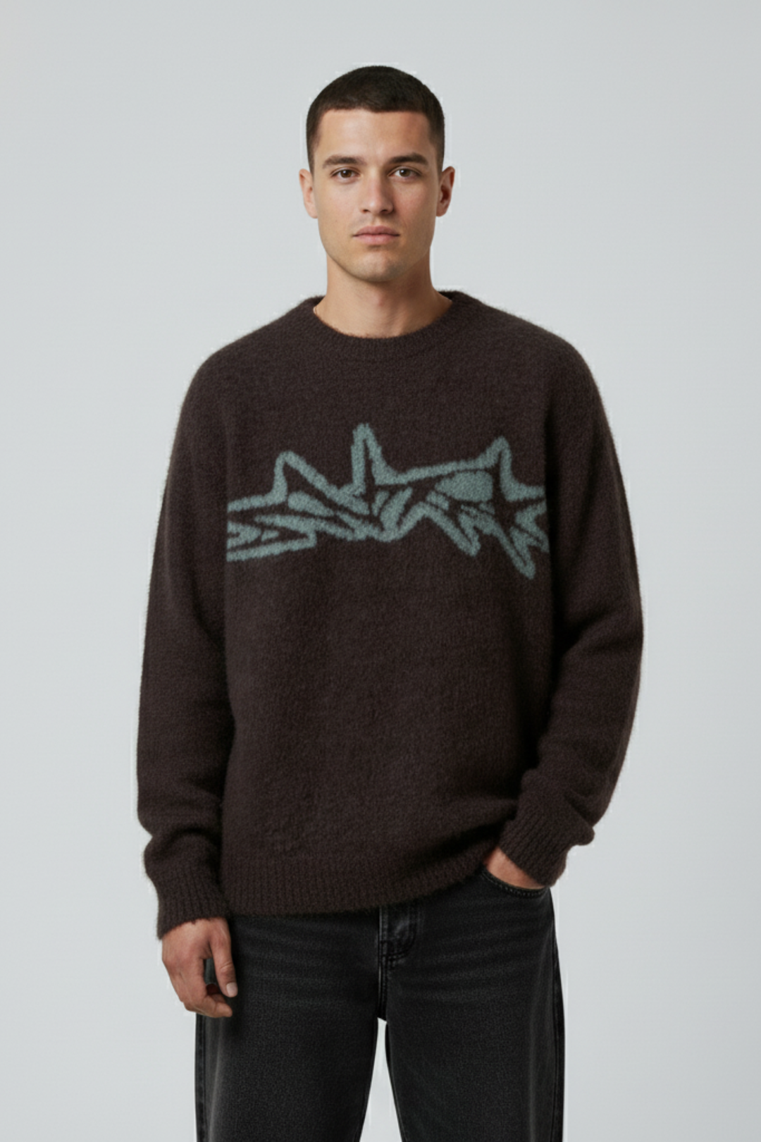 LifeOfStreetwear | Men’s Oversized Y2K Knit Sweater