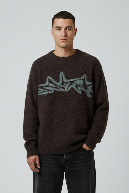 LifeOfStreetwear | Men’s Oversized Y2K Knit Sweater