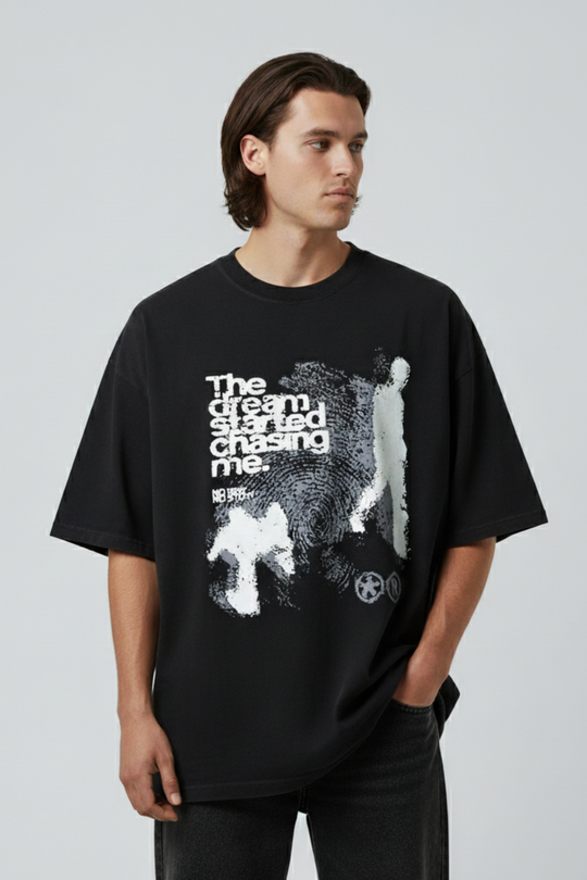 LifeOfStreetwear | Men’s White Graphic Oversized T-Shirt