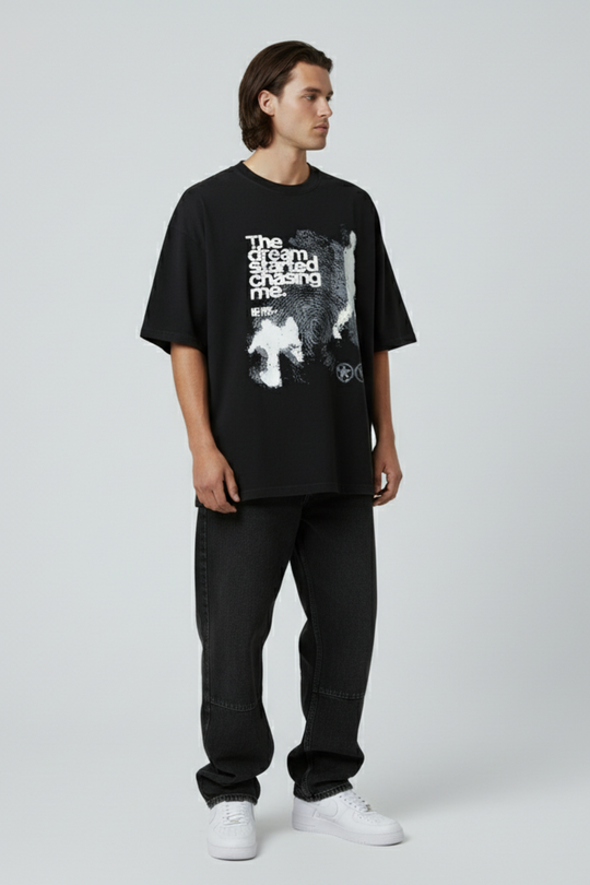 LifeOfStreetwear | Men’s White Graphic Oversized T-Shirt