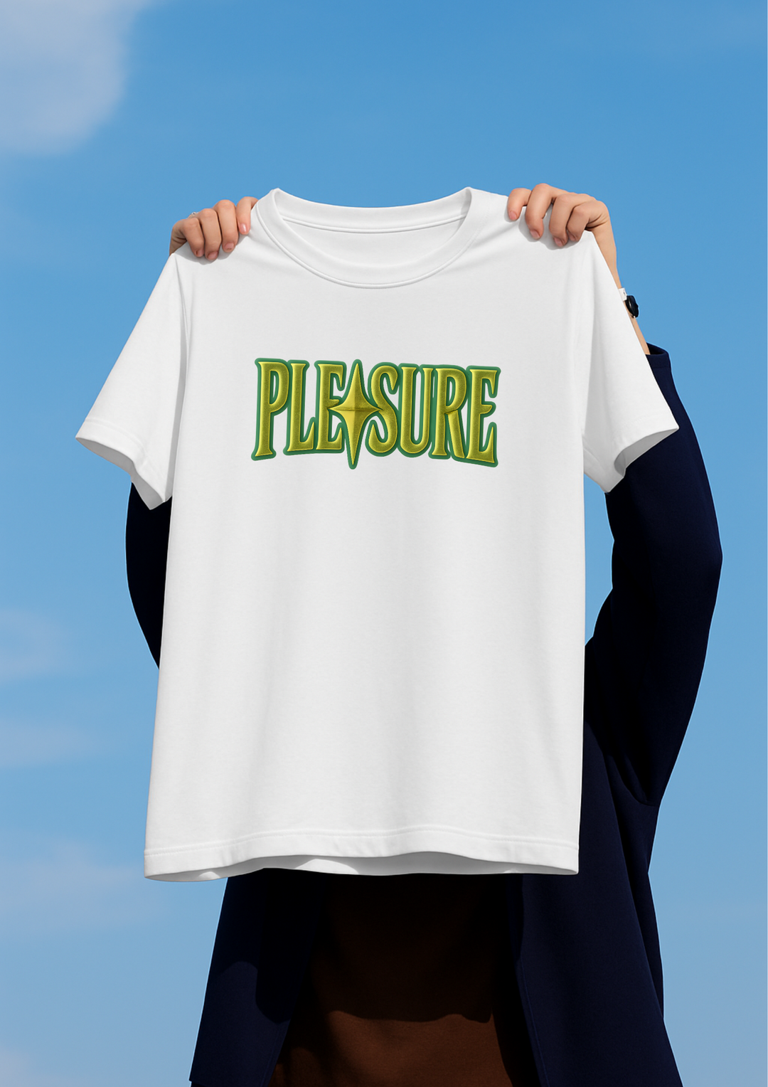 Pleasure Graphic Tee – Men's Heavyweight Cotton T-Shirt