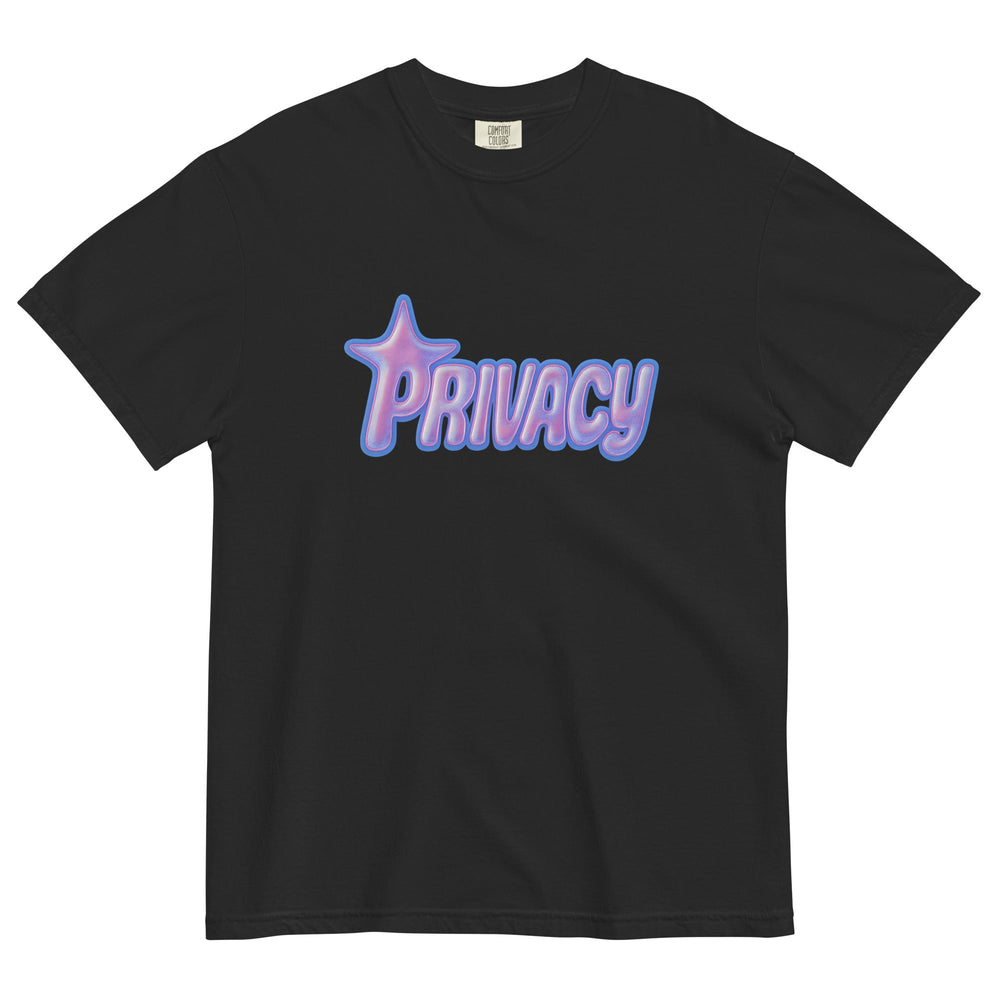 Privacy Graphic Tee – Men's Heavyweight Cotton T-Shirt
