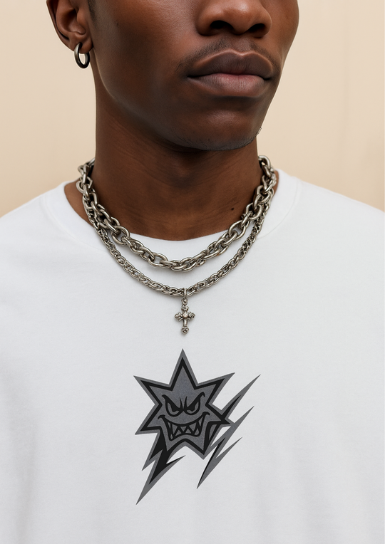 Stark Star Graphic Tee – Men's Heavyweight Cotton T-Shirt