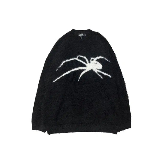 Arachnid Knit Jumper – Unisex Baggy Graphic Knit Sweater