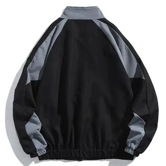 Color-Block Jacket – Unisex Baggy Streetwear Shell