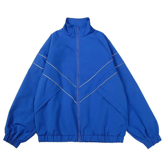 Color-Block Jacket – Unisex Baggy Streetwear Shell