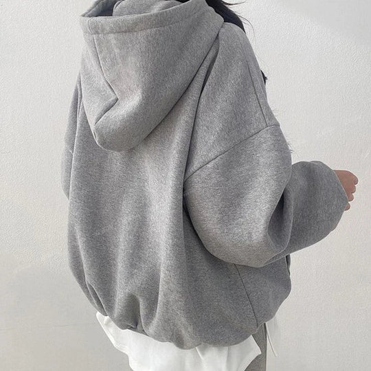 Cali Club Embroidered Hoodie – Women's Baggy Zip-Up