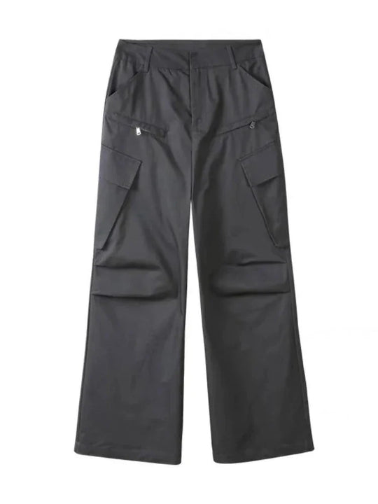 Baggy Cargo Trousers – Women's Retro Utility Pants